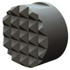 Fairlane 10-32 Thread, 1/2" Diam, 1/2" High, Threaded, 4-Point Tooth Grade Diamond Serration Tooth Pattern, Solid Carbide, Round Positioning Gripper 3/16" Flat Width, Uncoated FSC-844-4 - 09716259