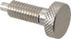 Gibraltar 3/8-16, 3/4" Thread Length, 0.185 to 0.186" Max Plunger Diam, 0.5 Lb Init to 3 Lb Final End Force, Locking Knob Handle Plunger Knurled Knob, 0.97" Length Under Head/Shoulder, 0.22" Plunger Projection SKLS-3-G - 04455986