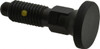 Gibraltar M12x1.75, 25mm Thread Length, 0.314" Max Plunger Diam, 0.56 Lb Init to 1.8 Lb Final End Force, Locking Knob Handle Plunger Delrin Knob, 1.2" Body Length, 0.98" Length Under Head/Shoulder, 0.236" Plunger Projection MDKL50-PT-G - 04627758