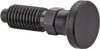 Gibraltar M10x1.5, 20mm Thread Length, 0.236" Max Plunger Diam, 0.22 Lb Init to 2.02 Lb Final End Force, Knob Handle Plunger Delrin Knob, 0.98" Body Length, 0.79" Length Under Head/Shoulder, 0.196" Plunger Projection MDKN38-G - 40074403