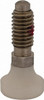 Gibraltar 3/8-16, 3/4" Thread Length, 1/4" Max Plunger Diam, 0.25 Lb Init to 2 Lb Final End Force, Knob Handle Plunger Delrin Knob, 0.94" Body Length, 3/4" Length Under Head/Shoulder, 0.18" Plunger Projection SDKN38-PT-G - 40074577