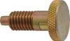 Vlier 1/2-13, 0.65" Thread Length, 1/4 to 1/4" Max Plunger Diam, 0.5 Lb Init to 4 Lb Final End Force, Locking Knob Handle Plunger Knurled Knob, 0.9" Length Under Head/Shoulder, 1/4" Plunger Projection SLF500P - 62124219