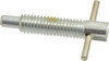 Vlier 3/8-16 Thread, 2" Body Length, 3/8" Plunger Projection, 0.233" Plunger Diam, Steel, Locking T Handle Plunger 1.2" Thread Length, 1-1/2" Handle Length, 1.68" Plunger Length, 2 Lb Initial End Force, 4 Lb Final End Force FRT375P - 62124318