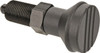 Gibraltar M16x1.5, 23mm Thread Length, 8mm Plunger Diam, Knob Handle Indexing Plunger Plunger Style A, 26mm Body Length, 74mm OAL, Steel IPG-116-G - 88074687
