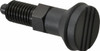 Gibraltar 5/8-11, 23mm Thread Length, 8mm Plunger Diam, Knob Handle Indexing Plunger Plunger Style A, 26mm Body Length, 74mm OAL, Steel IPG-118-G - 88074703
