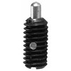 Gibraltar 6-32, 3/8" Thread Length, 1/16" Plunger Projection, Steel Threaded Spring Plunger 0.046" Max Plunger Diam, 0.5 Lb Init End Force, 1.5 Lb Final End Force SWN10-1AFSP-G - 05588769
