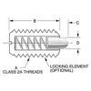 Vlier 5/8-11, 1-1/16" Thread Length, 0.215" Plunger Projection, Steel Threaded Spring Plunger 0.31" Max Plunger Diam, 1.062" Plunger Length, 2 Lb Init End Force, 8.5 Lb Final End Force NM63N - 62120613