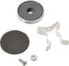 Mag-Mate 11 Lb Max Pull Force, 1-21/32" Overall Height, 1.41" Diam, Ceramic Cup Magnet Clamp Style, 3/4" Clamp Opening, Chrome Plated MX1500WP03 - 76627736