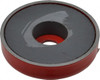 Value Collection 10-24 Tap, 10 kg Average Pull Force, 2" Diam, 3/8" High, Ceramic Pot Magnet Red, 0.34" Countersunk Hole MP0657 - 84396316