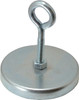 Mag-Mate 2.63" Diam, 3/8" Cup Height, 2-1/4" Overall Height, 100 Lb Average Pull Force, 100 Lb Max Pull Force, Neodymium Rare Earth Cup Magnet Loop Style, 1/2" Loop ID, Galvanized MX2508RL - 81745515