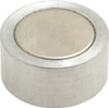 Mag-Mate 1/4-20 Thread, 1" Diam, 1/2" High, 3.75 Lb Average Pull Force, Neodymium Rare Earth Pot Magnet 1/4" Tapped Hole Depth, Nickel Plated, Aluminum Insulated N1000T - 81745846