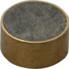 Mag-Mate 3/4" Diam x 3/8" High, 6-1/2 Lb Average Pull Force, 13 Lb Max Pull Force, Neodymium Rare Earth Shielded Magnet Brass Shield, 0.062" Shielding Wall Thickness RBS7537 - 05762232