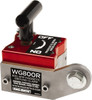 Mag-Mate 800 Amps Grounding Capacity, 4-5/8" High, Rare Earth Magnetic Welding & Fabrication Ground Clamp 450 Lb Average Pull Force, Square Magnet, Zinc Plated Steel Stud, Compatible with Flat & Round Surfaces WG800R - 59270066