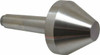 Riten 2-3/4" Head Diam, Hardened Tool Steel Bull Nose Point Solid Dead Center 3MT Morse Taper, 2-3/4" Point Diam, 1.508" Point Length 66603 - 99090474