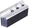 Abbott Workholding 25" & Up Chuck Capacity, 3/32" x 90° Serrated Attachment, Square Soft Lathe Chuck Jaw 3 Jaws, Steel, 1-1/2" Btw Mount Hole Ctrs, 11" Long x 3" Wide x 4" High, 1.004" Groove, 0.7874" & 20mm Fastener SMW25S - 04229407