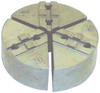 H&R Mfg. 6" Chuck Capacity, Tongue & Groove Attachment, Round Soft Lathe Chuck Jaw 3 Jaws, Cast Iron, 1-1/2" Btw Mount Hole Ctrs, 3" Long x 6" Wide x 2" High, 5/16" Groove HR-6MSH-2-CI - 06828966
