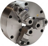 Buck Chuck 3 Jaws, 8" Diam, Self Centering Manual Lathe Chuck Plain Back Mount Spindle, Adjustable, Reversible, 2,500 Max RPM, 2-19/64" Through Hole Diam, Cast Iron AT083RC - 51124410