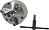 Buck Chuck 3 Jaws, 6" Diam, Self Centering Manual Lathe Chuck Front Mount, Adjustable, Reversible, 4,600 Max RPM, 1.78" Through Hole Diam, Forged Steel B8063 - 56029994