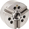 Bison 3 Jaw, 12.4" Chuck Diam, Plain Back Mount, 91mm Through Hole Diam, Drawtube Hydraulic Power Lathe Chuck 1.5mm x 60° Serrated Jaw Interface, 1.5748 to 11.9291" Jaw Capacity, 3,300 RPM, High Speed Steel Body 7-781-1200 - 30521876