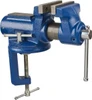 Gibraltar 4" Jaw Width, 2-1/4" Opening Capacity, 2" Throat Depth, Cast Iron Stationary Bench Vise Clamp-On Base Attachment RIA-4CBG - 42057109