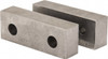 Gibraltar 4-1/8" Wide x 1-1/2" High x 1" Thick, Flat/No Step Vise Jaw Soft, Steel, Fixed Jaw, Compatible with 4" Vises 428-1062 - 04969689