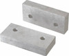 Gibraltar 4-1/8" Wide x 1-3/4" High x 3/4" Thick, Flat/No Step Vise Jaw Soft, Aluminum, Fixed Jaw, Compatible with 4" Vises 428-1063 - 04969697