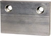 Gibraltar 6" Wide x 4" High x 3/4" Thick, Flat/No Step Vise Jaw Soft, Aluminum, Fixed Jaw, Compatible with 6" Vises 428-1074 - 42052696