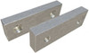 Gibraltar 6" Wide x 3" High x 2" Thick, Flat/No Step Vise Jaw Soft, Aluminum, Fixed Jaw, Compatible with 6" Vises 428-1076 - 42052738