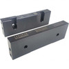 SnapJaws 8" Wide x 2.03" High x 0.98" Thick, Flat/No Step Vise Jaw Hard, Steel, Fixed Jaw, Compatible with 8" Vises 8HSJ-800 - 03722261