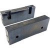 SnapJaws 6" Wide x 2-1/4" High x 1" Thick, Flat/No Step Vise Jaw Soft, Steel, Fixed Jaw, Compatible with 6" Vises 6MSJ-225 - 03722477