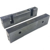 SnapJaws 8" Wide x 2" High x 1" Thick, Flat/No Step Vise Jaw Soft, Steel, Fixed Jaw, Compatible with 8" Vises 8MSJ-200 - 03722550