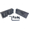 SnapJaws 6" Wide x 1-1/8" High x 1/16" Thick, V-Groove Vise Jaw Steel, Fixed Jaw, Compatible with 6" Vises 6MVJ-250 - 03722741