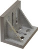 Value Collection 3-1/2" Wide x 2-1/2" Deep x 3" High Cast Iron Partially Machined Angle Plate Slotted Plate, Through-Slots on Surface, Webbed, Single Plate 418-4515 - 00144022