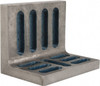 Value Collection 4-1/2" Wide x 3" Deep x 3-1/2" High Cast Iron Partially Machined Angle Plate Slotted Plate, Through-Slots on Surface, Open End, Single Plate 418-4720 - 00145110