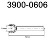 Precise ER-8 Castle Wrench for Mini ER Chuck Nut, 7.5mm Open - 3900-0606