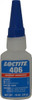 Loctite 0.70 oz Bottle Clear Instant Adhesive Series 406, 15 sec Fixture Time, 24 hr Full Cure Time, Bonds to Plastic & Rubber 135436 - 88545256