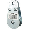 Block Division 525 Lbs. Load Limit, Rigid Eye Block Single Sheave, 1-1/2 Inch Outside Diameter, Wire Rope, 3/16 Inch Diameter, Eye, 3/8 Inch Inside Diameter, Carbon Steel, Zinc Plated Finish 01568-C - 67326660