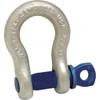 Campbell 3/8" Nominal Chain Size, 1 Ton Carbon Steel Screw Anchor Shackle 7/16" Pin Diam, 21/32" Wide Inside Jaw, 31/32" Inside Width, 15/16" Max Body Thickness 5410635 - 94344488