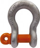 CM 1/2" Nominal Chain Size, 2 Ton Carbon Steel Screw Anchor Shackle 23/32" Diam, 5/8" Pin Diam, 13/16" Wide Inside Jaw, 1-5/32" Inside Width MC650G - 09325051