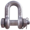 CM 3/8" Nominal Chain Size, 1.5 Ton Carbon Steel Bolt Chain Shackle 17/32" Diam, 7/16" Pin Diam, 21/32" Wide Inside Jaw, 21/32" Inside Width M948G - 64618606