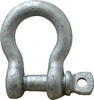 Made in USA 5/16" Nominal Chain Size, 0.75 Ton Carbon Steel Screw Anchor Shackle 5/16" Diam, 3/8" Pin Diam, 1-1/4" High x 17/32" Wide Inside Jaw, 27/32" Inside Width, 3/4" Max Body Thickness 20115-5 - 07845209