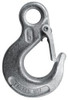 CM 5,400 Lb Capacity, Chain Grade 43, Steel Eye Hook 0.87" Hook Throat, 3.17" Reach, 3/4" Eye ID, 3/8" Chain Diam, 4.56" OAL, Heat Treated 75343 - 35561323
