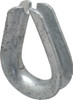 Campbell 3/8" Wire Rope Thimble Clip Steel, Heavy-Galvanized 6260203 - 67778902