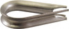 Loos & Co. 3/32 to 1/8" Wire Rope Thimble Clip Stainless Steel AN100-C4 - 68999564