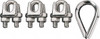 Ronstan 3/8" Wire Rope Thimble Clip Kit 316 Stainless Steel, Electropolished ID003404-10 - 73525495