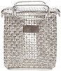 Marlin Steel Wire Products 3-1/4" Deep, Rectangular Stainless Steel Mesh Basket 5/32" Perforation, 3-3/8" Wide x 4" High 00278001-31 - 70699756