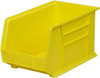 Akro-Mils 11" Wide x 18" Deep x 10" High Hopper Stacking Bin Yellow, Polymer, 60 Lb Capacity 30260YELLOW - 42729285