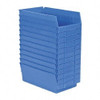 Akro-Mils 6-5/8" Wide x 11-5/8" Deep x 4" High Hopper Shelf Bin Blue, Plastic 30130 BLUE - 89827117