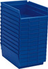 Akro-Mils 8-3/8" Wide x 11-5/8" Deep x 4" High Hopper Shelf Bin Blue, Plastic 30150 BLUE - 89827158