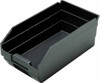 Quantum Storage Systems 2-3/4" Wide x 11-5/8" Deep x 4" High Hopper Shelf Bin Black, Polypropylene QSB 100CON - 00647032